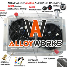 4 Row Radiator Shroud Fan Relay For 1955-1960 Chevrolet Chevy Corvette C1 350 V8 4 Row Radiator Shroud Fan Relay For 1955-1960 Chevrolet Chevy Corvette C1 350 V8