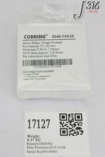 17127 CORNING MICRO SLIDES SINGLE FROSTED THICKNESS: 2948-75X25