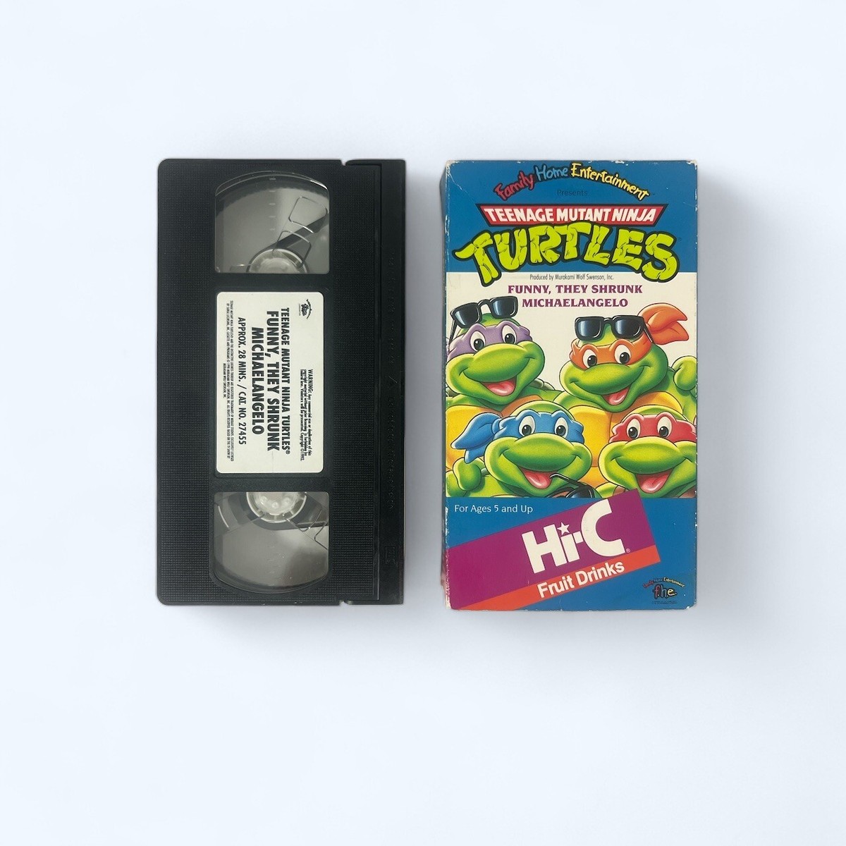 TMNT hi-c VHS Teenage Mutant Ninja Turtles Promo THEY SHRUNK