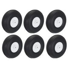 RC Airplane Wheels 1.97" OD for DIY RC Model Plane Aircraft 6 Pcs