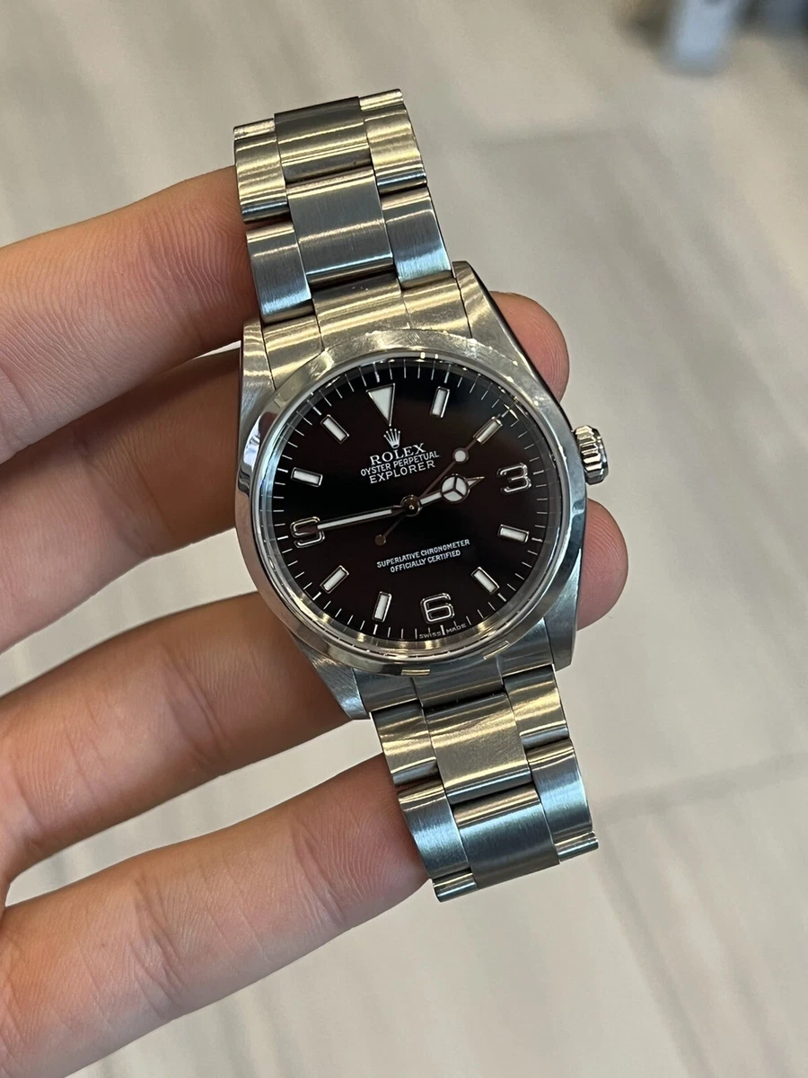 Rolex I Black Automatic Stainless Steel Oyster 36mm eBay