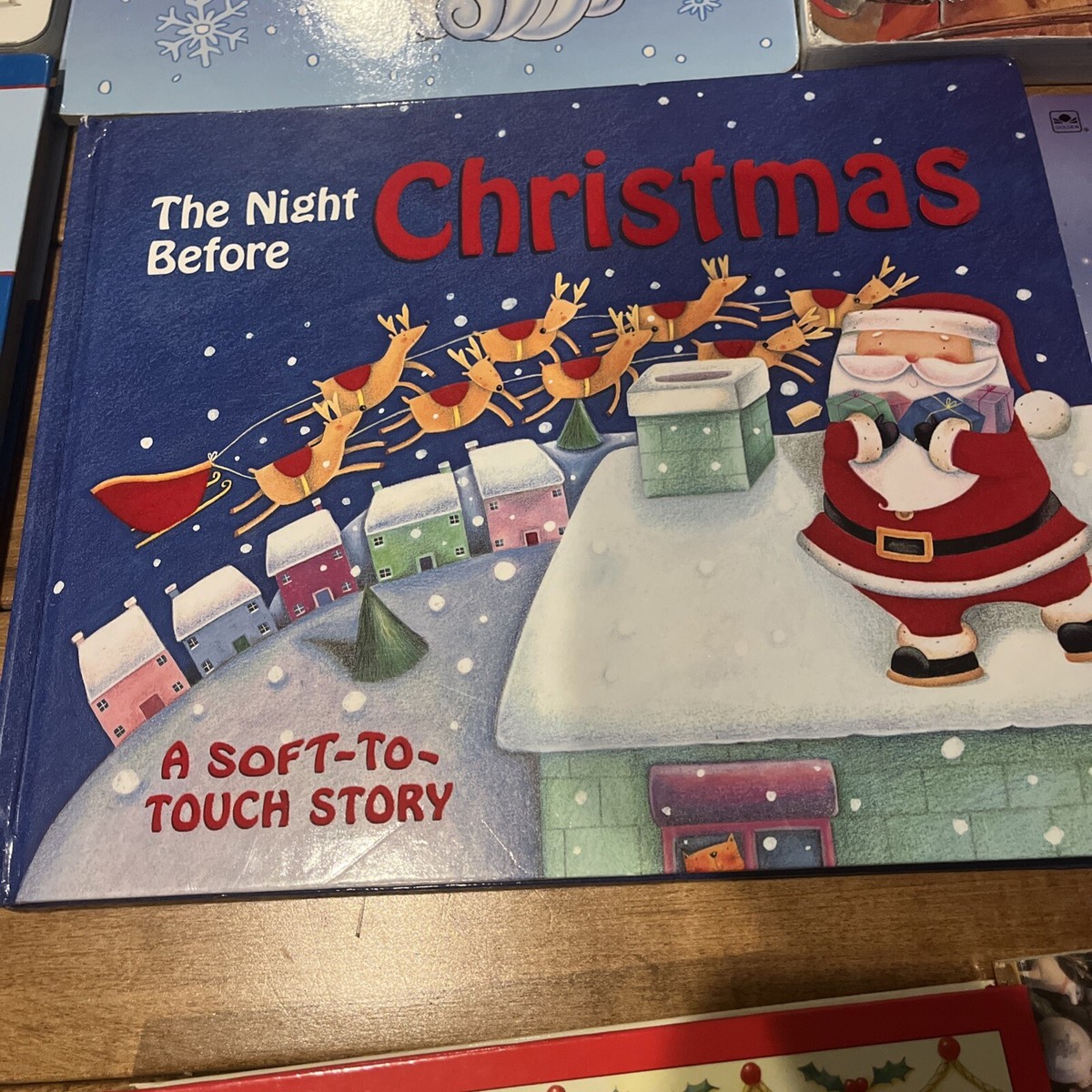 Christmas Board Books Toddler Lot Lift The Flaps Touch Feel Santa