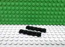 Lego 2 Black 1x5 base plate NEW