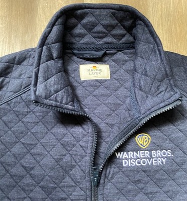 Marine Layer Warner Bros WB Discovery Full Zip Vest Quilted women s Small 32 
