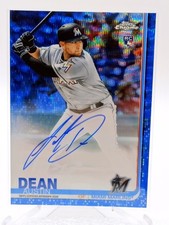 2019 Topps Chrome Austin Dean Blue Wave Refractor Rookie RC Auto /150 
