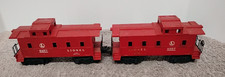 2 LIONEL RED No.6257 Caboose with Circle L logo. 00