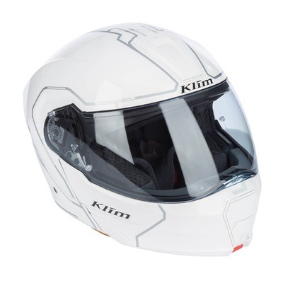 Klim GT1 Expedition Helmet (ECE/DOT) - Gloss White Moto Helmet [Factory Sample]