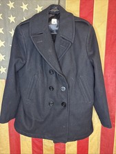 Woman s 18 R USN US Navy P PEA COAT With Anchor Buttons DSCP 6386