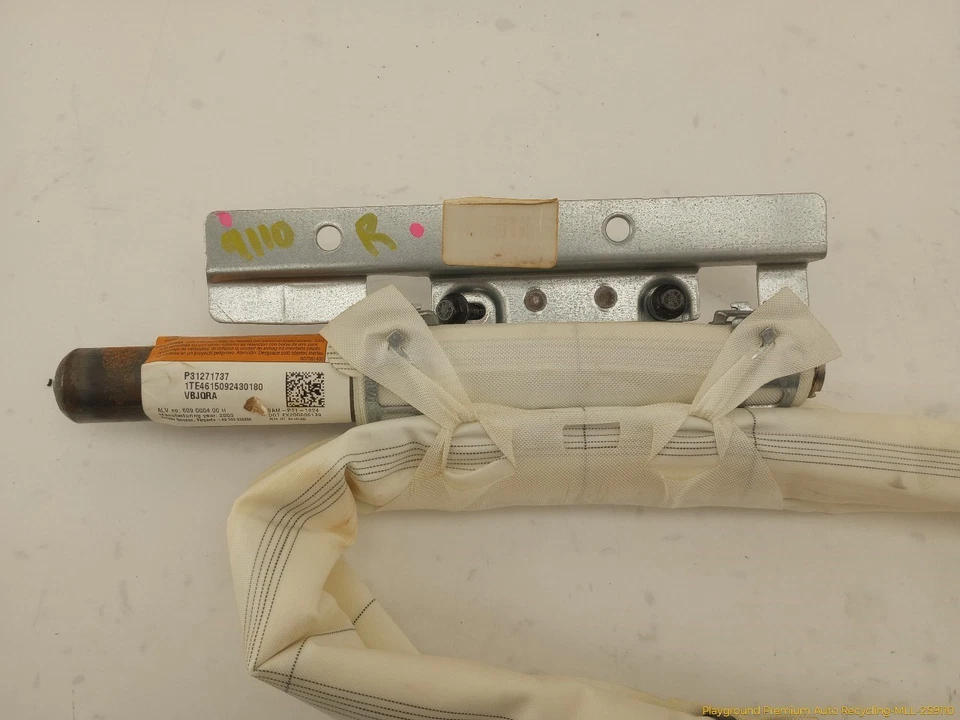 Volvo XC60 Passenger Right Side Roof Curtain SRS Airbag Air Bag Fits 2009-2013 Foto 3 de 4