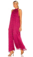 Free People The Edge Of Love Jumpsuit Womens S Pink Feminine Romantic Whimsical