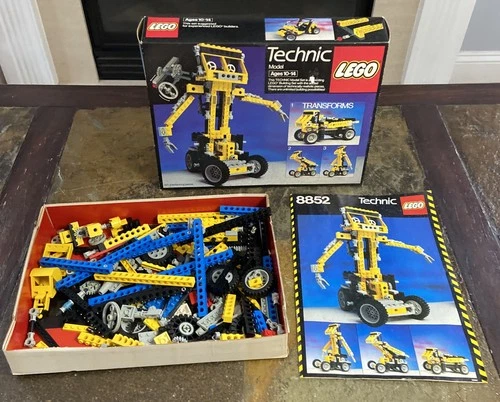 Vintage Lego Technic 8852 Robot With Instructions + Box Only What Is Pictured