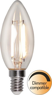 Star Trading LED-Leuchtmittel ''C35'', F Kerzenform, E14-Fassung, klar, warmwhite,