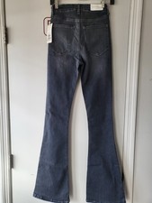 7 For All Mankind Jeans Women's 26 Ultra High Rise Skinny Boot No Filter Denim