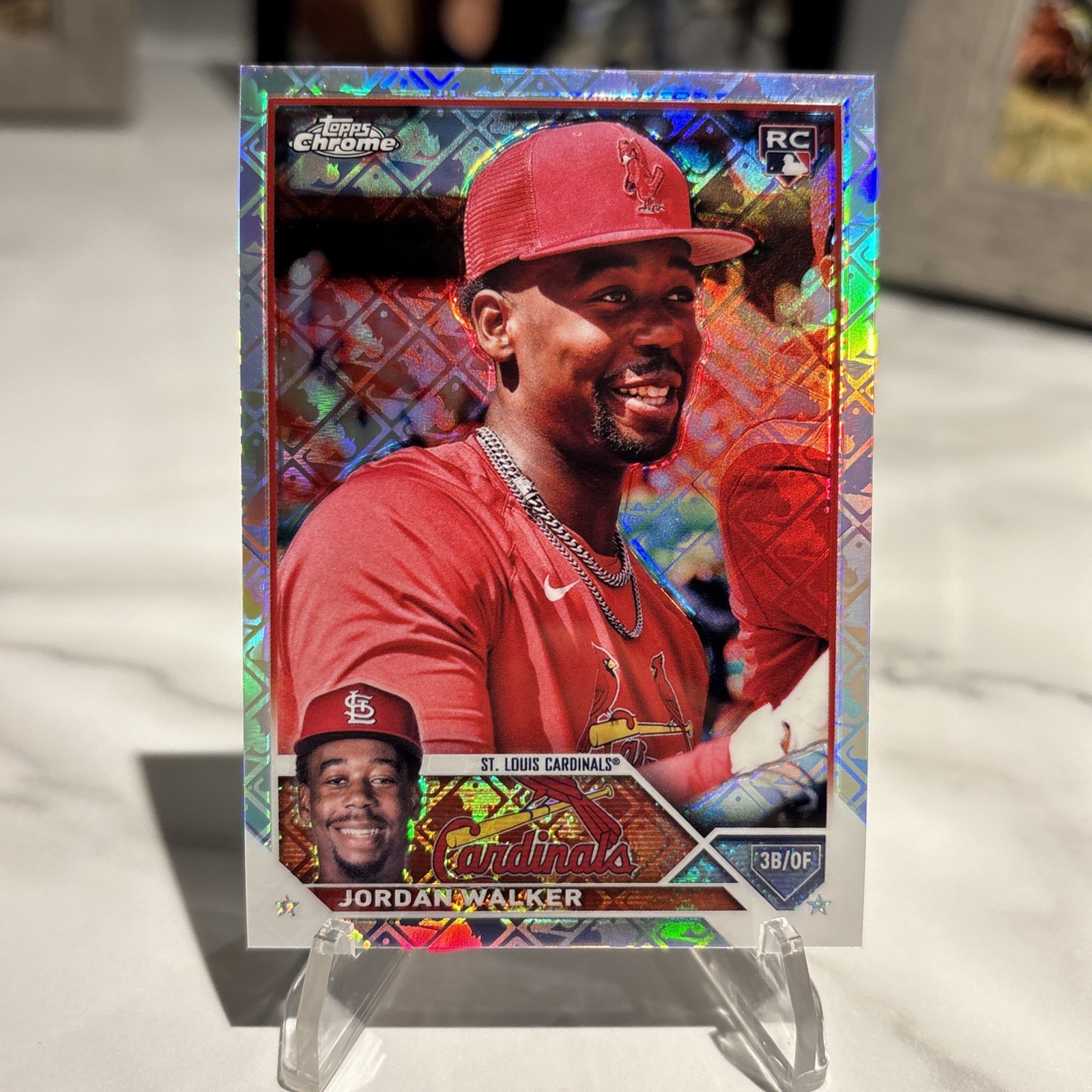 2023 Topps Chrome Logofractor ROOKIE Image Variation #209 Jordan Walker RC SP