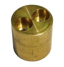 22mm x 10mm 2 Port BRASS Bullet Microbore Central Heating Manifold