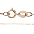 9 ct Gold Chain Necklace Fine Ladies Box Link Jewellery 0.8mm - Choose your size