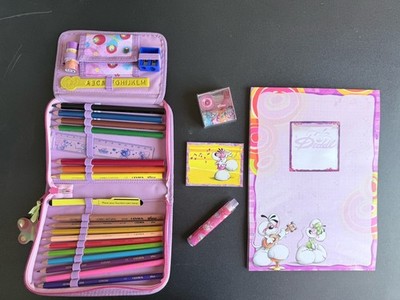 Diddl Notepads, Art Set With Colored Pencils, Ruler, Sharpener, Stencils, & Tape
