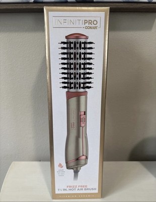 Infiniti Pro by Conair Frizz-Free Hot Air Brush 1.5'' Titanium Ceramic
