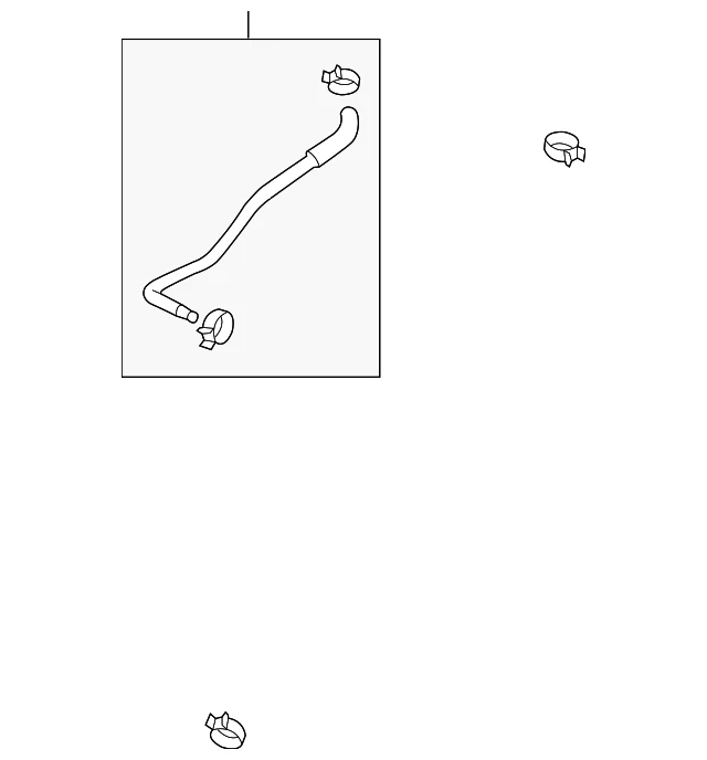 Manguera de enfriador de aceite CVT inferior genuina Nissan Versa Sedán Note 21634-3HC3A Foto 2 de 3