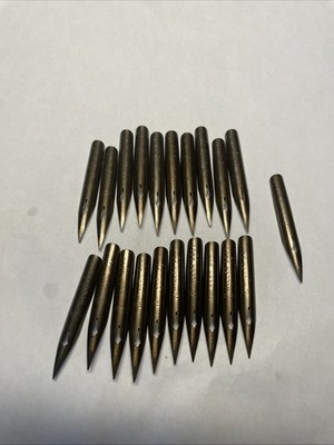 VINTAGE Lot of 21 MILLER BRO'S # 1 Bank Dip Ink Pen Nibs