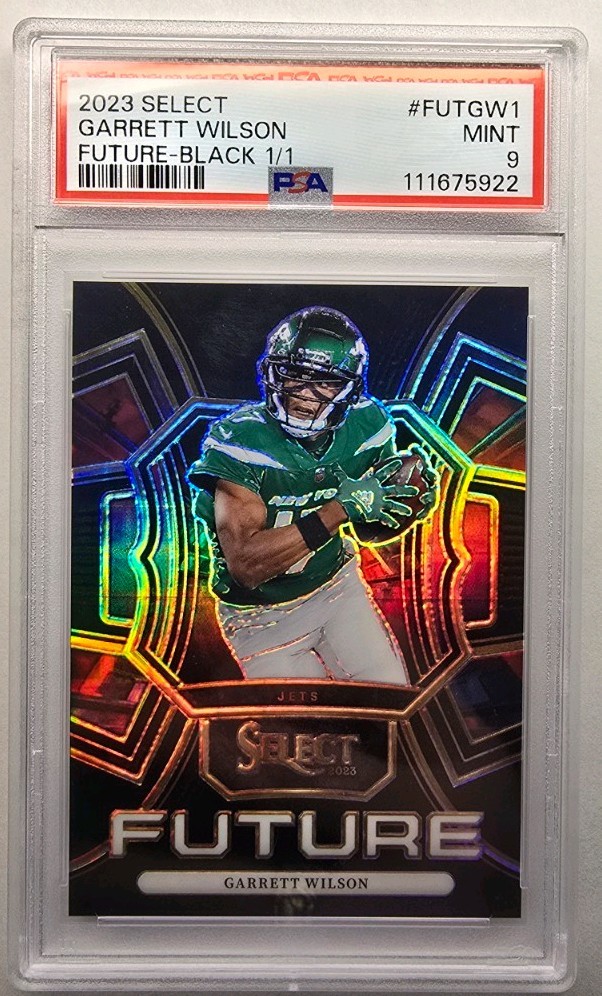 2023 Panini Select Future Black 1 Of 1 - Garrett Wilson #FUT-GWI 1 Of 1