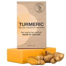 Amphibian Organics Turmeric Soap - with Kojic Acid, Coconut Oil, Shea Butter,...