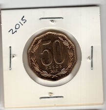 Chile 50 pesos 2015 O Higgins UNC details