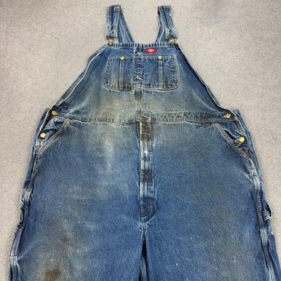 Dickies Latzhose Erwachsene 52x25 blau Latzhose Denim Workwear Carpenter Herren*