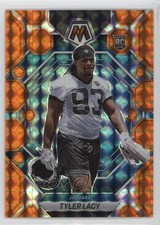 2023 Panini Mosaic Rookies Orange Mosaic Prizm /199 Tyler Lacy #370 3hd