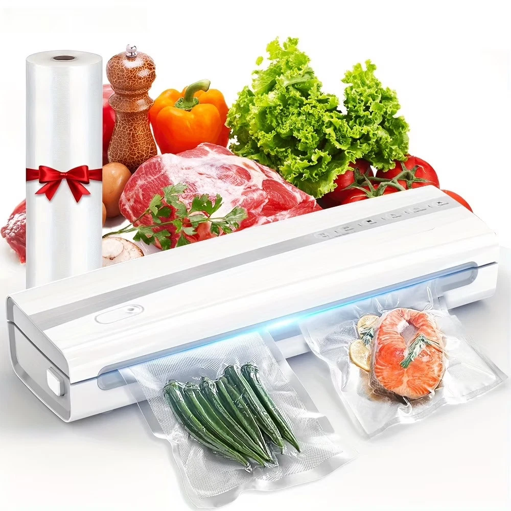 Vacuum Sealing Machine Automatic Food Sealer with Bag Cutter Vacuum Seal Roll