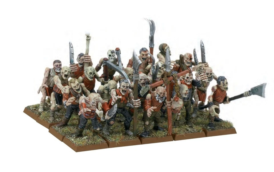 Warhammer Vampire Counts x5 ZOMBIES OOP Plastic Regiment Box Oldhammer 90s - Photo 1/2