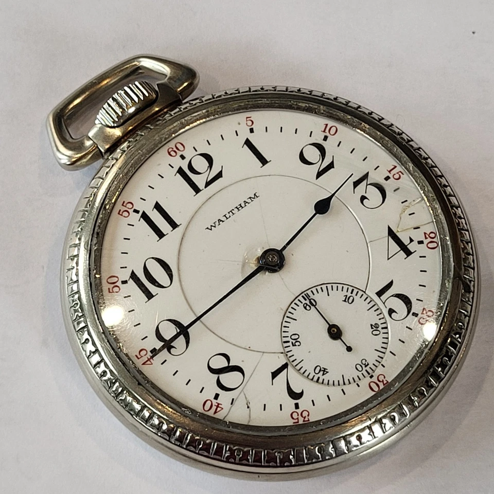 R16 SCARCE 19j WALTHAM 645 TOP RR GRADE SOLID GOLD CENTERWHEEL AWESOME MOVEMENT! - Image 2 of 4