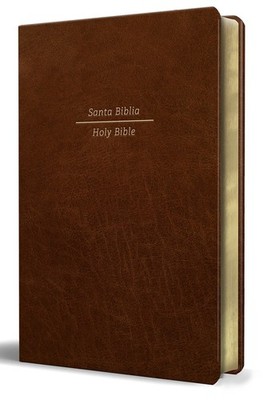 Biblia Bilingue Reina Valera 1960/ESV Tamano grande piel marron / Bilingual