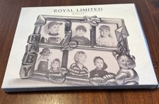 VTG Royal Limited Silver Baby Collage Frame 5 Photo NIB 1997 Style 83441 w Box
