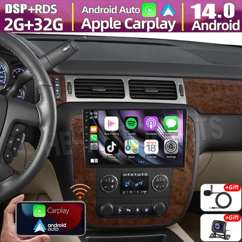 4+64GB Android 13 For Chevrolet Suburban 2007-2014 CarPlay Car Radio GPS Stereo