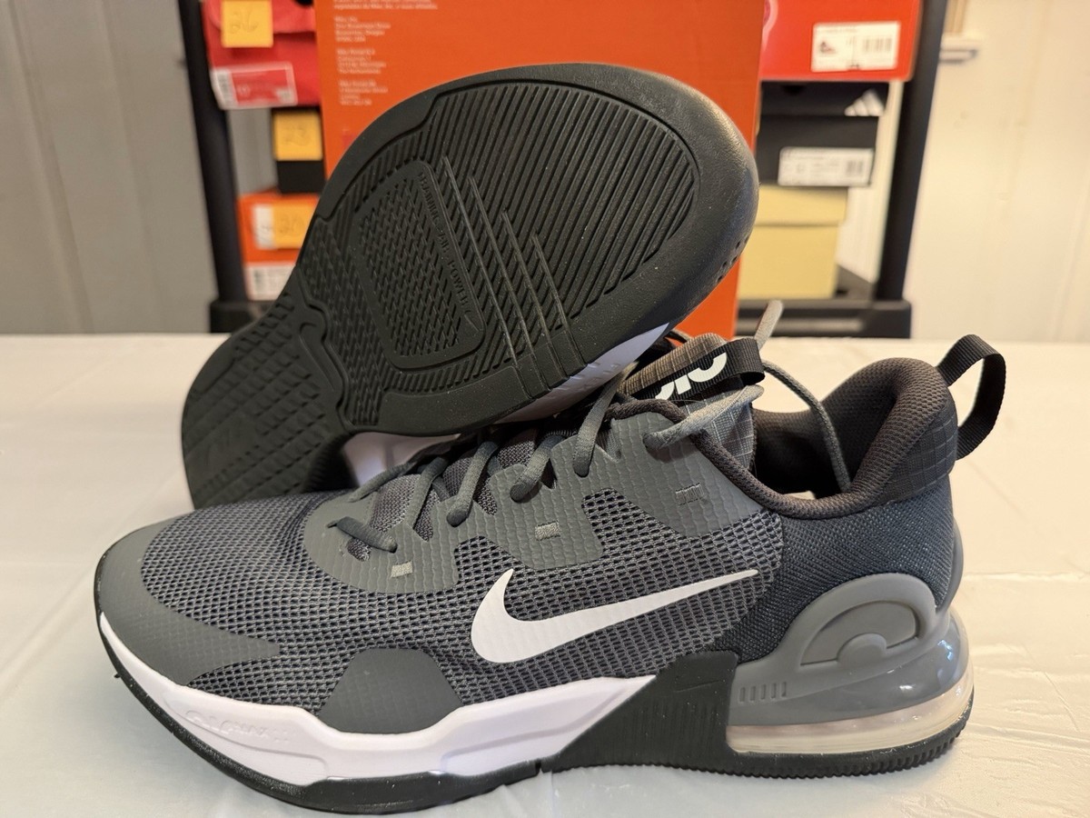 Nike Air Max Alpha Trainer 5 Gray White Black Athletic Sneaker | eBay