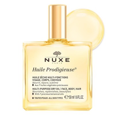 Nuxe Huile Prodigieuse: Lightweight Botanical Body Oil for Face & Hair Glow