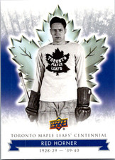 2017 UD Maple Leafs Centennial Red Horner #17 Toronto Maple Leafs