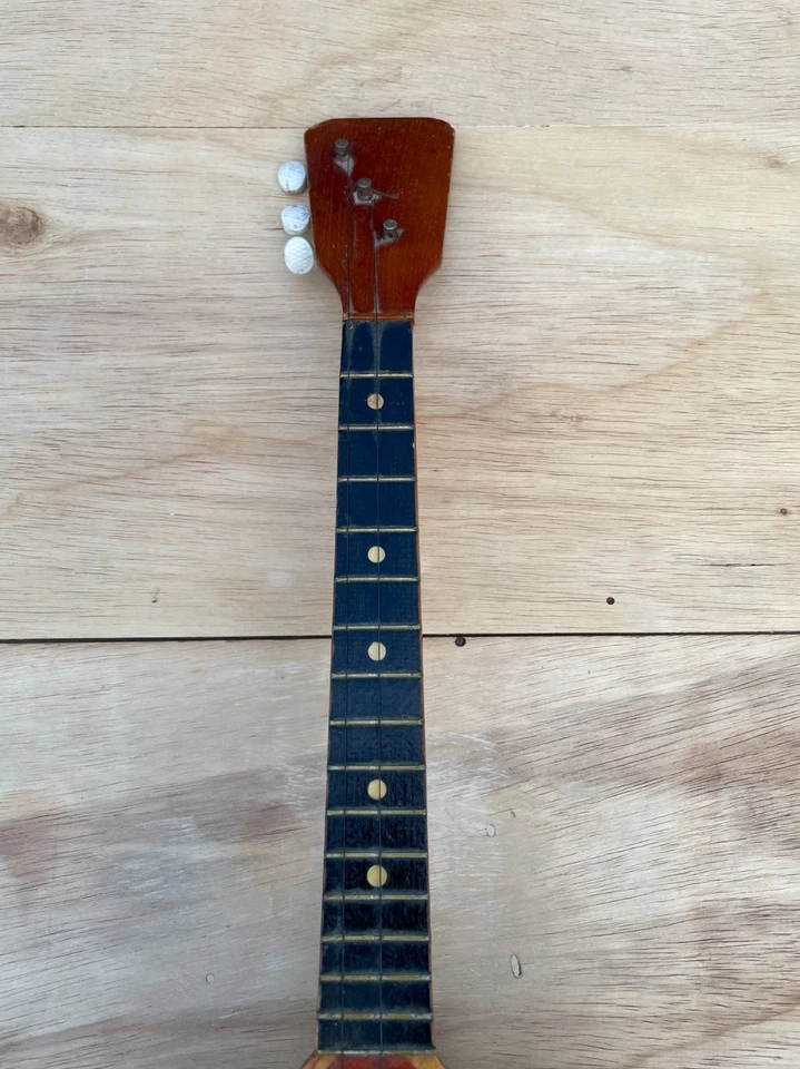 VINTAGE BALALAIKA Russian 3-String Musical Instrument Soviet MADE USSR MANDOLIN - Image 3 of 4