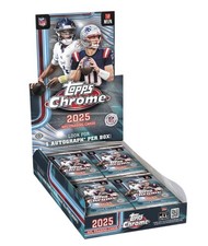 2025 TOPPS CHROME FOOTBALL FACTORY SEALED HOB...