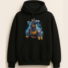 Transformers Grimlock And Hot Rod Bold Mecha Battle Graphic Unisex Hoodie