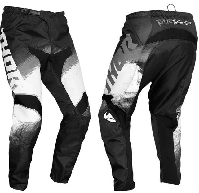 Thor Sector Vapor Cross Enduro Motorcycle Pant - Black/White/Grey - Size US 44