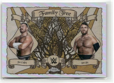2025 Topps Chrome WWE #FT-JM Joe Coffey / Mark Coffey Family Tree