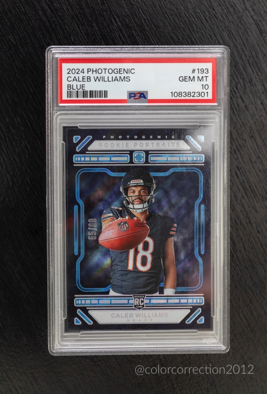 2024 Photogenic CALEB WILLIAMS Blue /99 RC PSA 10 GEM