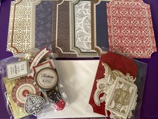 Anna Griffin Simply King of My Heart Card Making Kit 6 Cards HTF