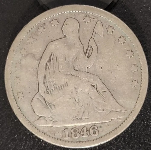 1846-O Seated Liberty Silver Half Dollar 50C - New Orleans Mint
