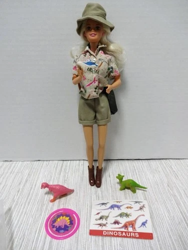 VINTAGE BARBIE DOLL CAREER COLLECTION PALEONTOLOGIST MATTEL 11" W/ ACCESSORIES