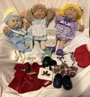 Lot Of 3 Cabbage Patch: 1982 Holland World Traveler + 2 x 2005 Dolls + Clothing