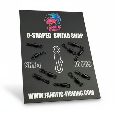 Quick Change Wirbel Angelwirbel Snap Carp Rig Karpfenangeln Edelstahl Größe4/5/7