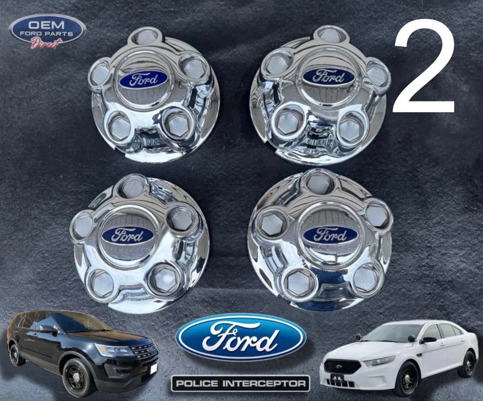 OEM Ford Police Center Caps | Police Interceptor |Utility/Sedan/Crown Vic - Image 3 of 4